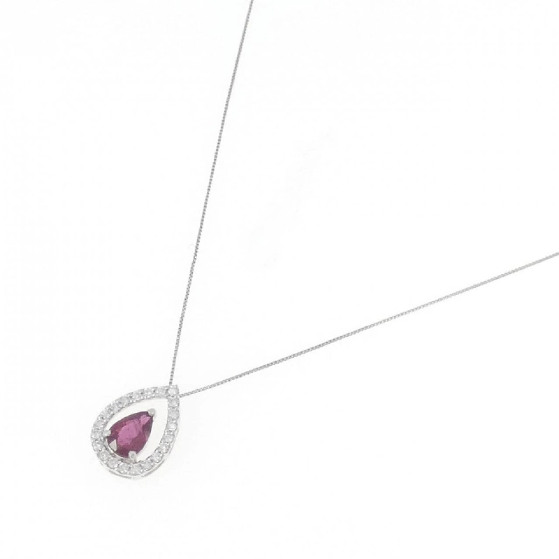 Dây chuyền ruby PT 0.75CT - Hàng hiệu chính hãng 863344