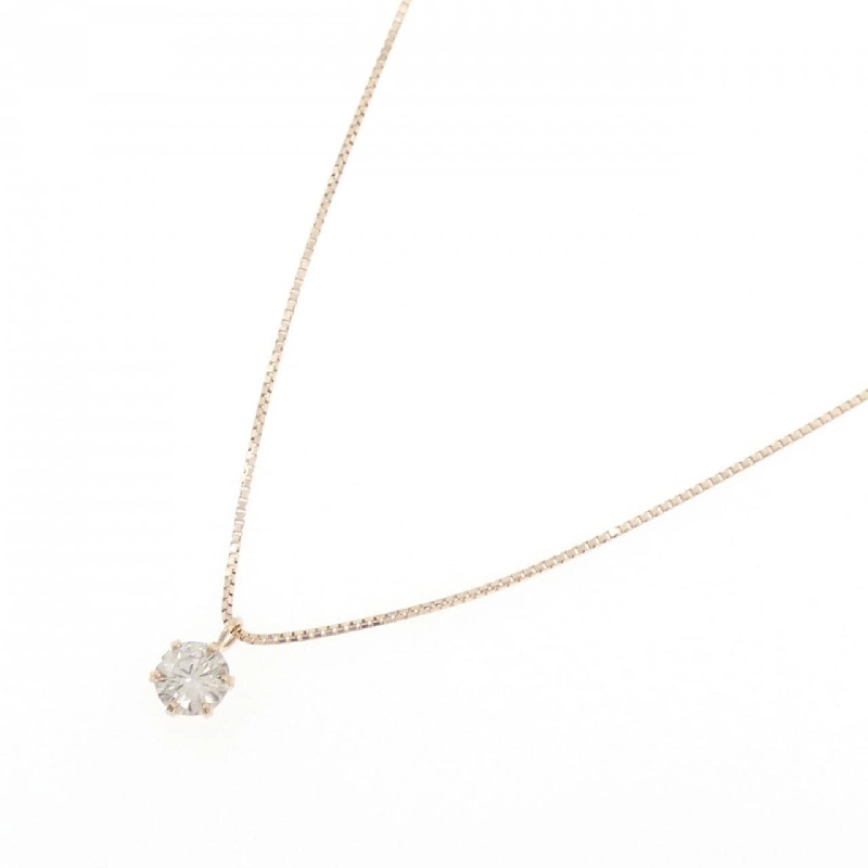 K18PG Solitaire Dây chuyền kim cương - Hàng hiệu Authentic 865201