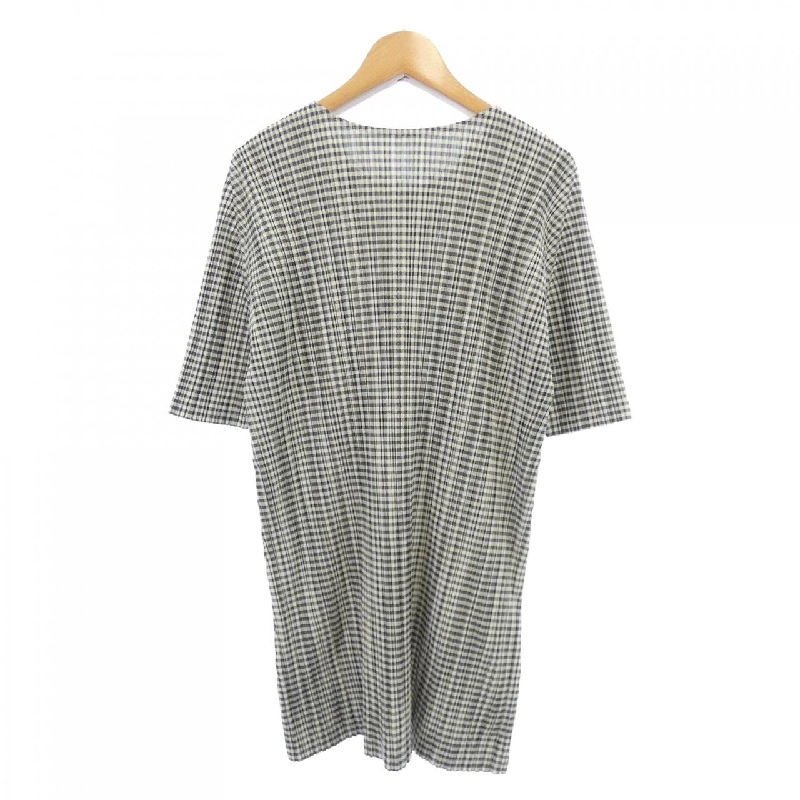 Pleats Please 2018 Kiểu kẻ ô PP81-JT593 7573012 Áo dài 633275