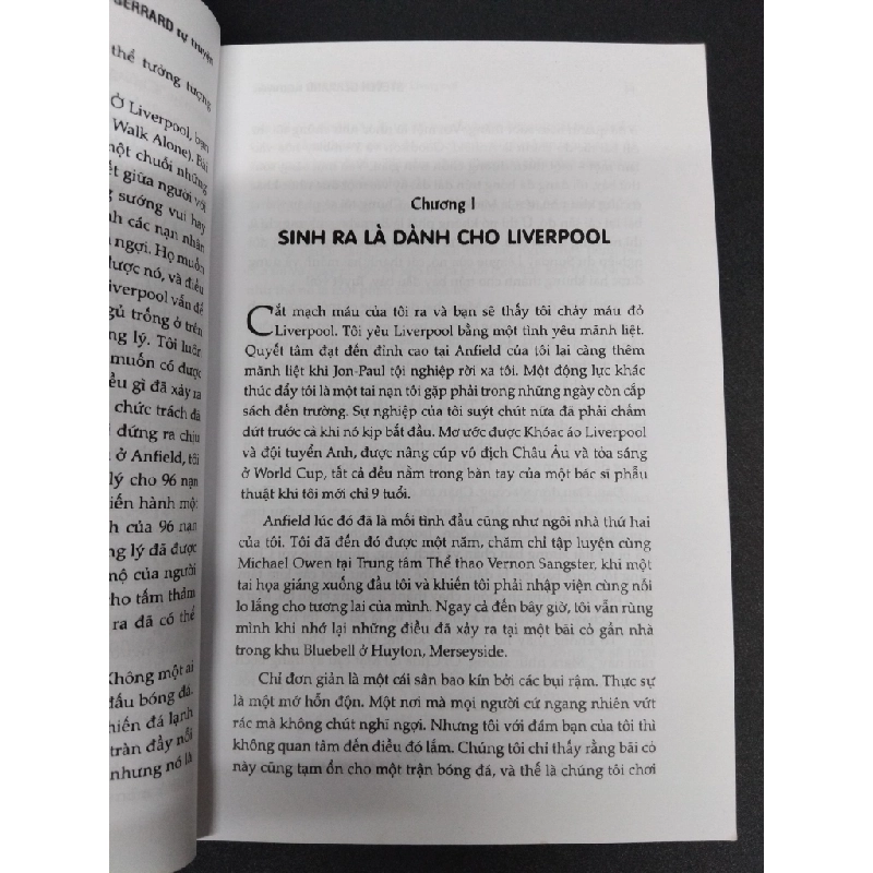 Steven Gerrard tự truyện gọi tên một huyền thoại mới 80% ố nhẹ 2014 HCM2207 DANH NHÂN 191255
