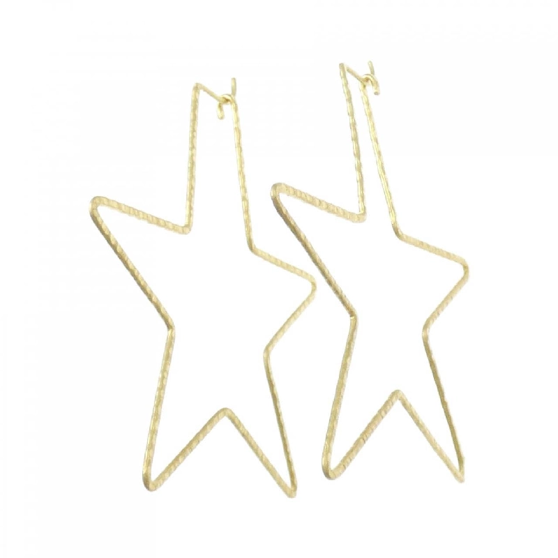 K18YG Bông tai hình sao - Hàng hiệu Chính hãng 870883