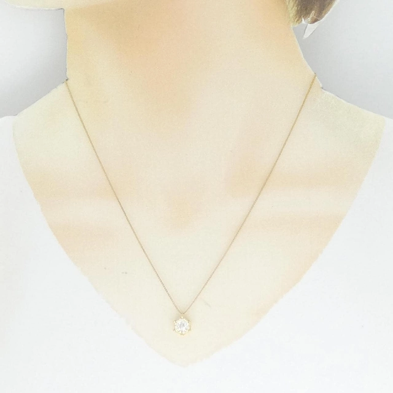 Dây chuyền kim cương K18YG 0.312CT G SI2 Good - Hàng hiệu Chính hãng 872535