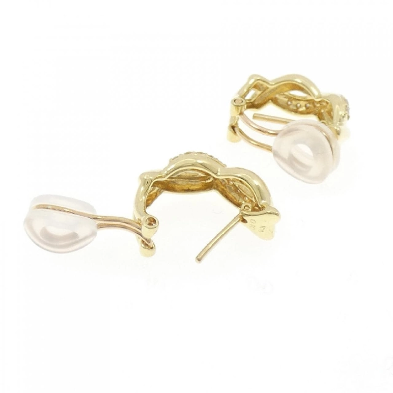 K18YG Bông tai kim cương / Khuyên tai 0.20CT - Hàng hiệu Chính hãng 871359