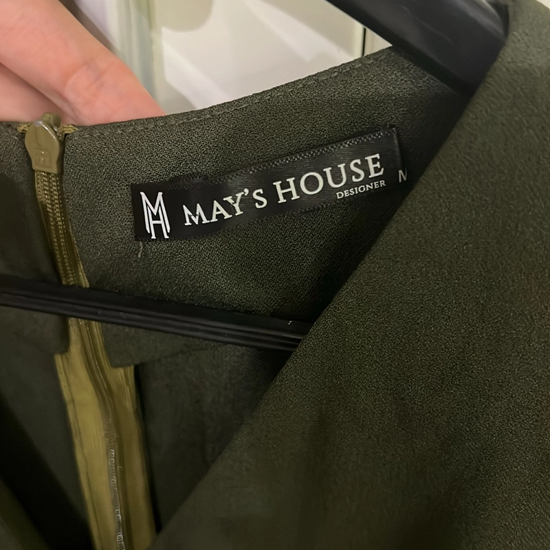 Đầm peplum xanh rêu May’s house 507952