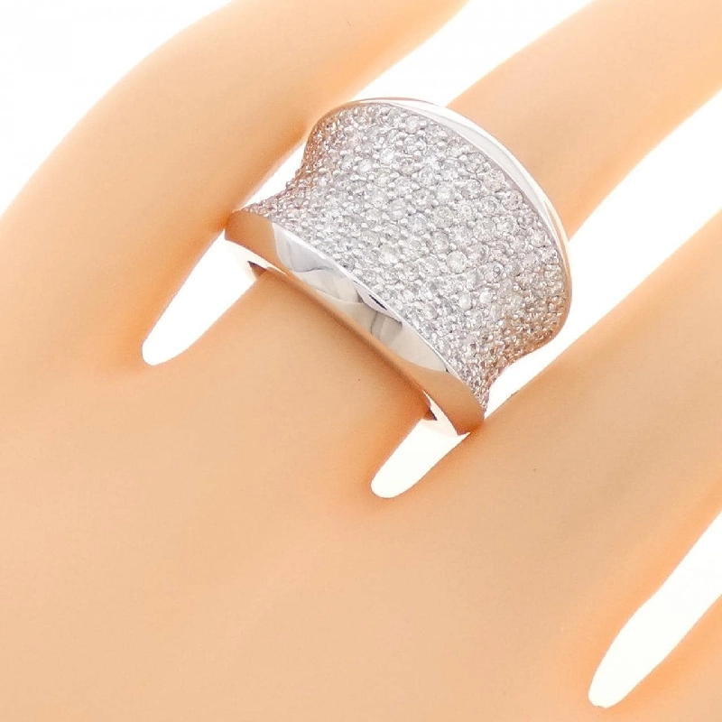 Nhẫn kim cương Pavé K18WG 1.90CT 672790