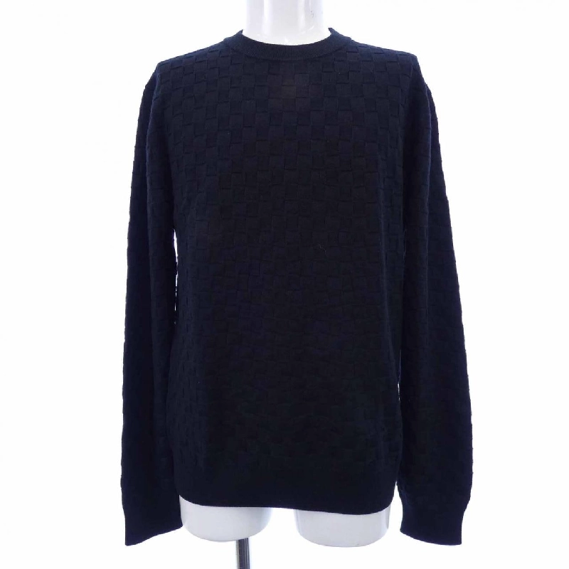 Louis Vuitton LOUIS VUITTON Áo len cổ tròn Damier HJN40WVOR - Hàng hiệu Chính hãng 894553