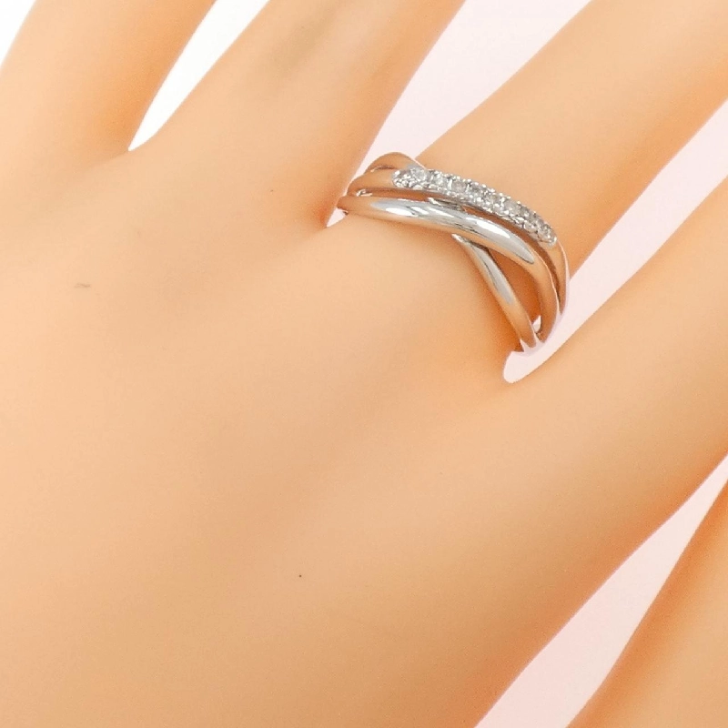 Nhẫn kim cương K14WG 0.10CT 665812