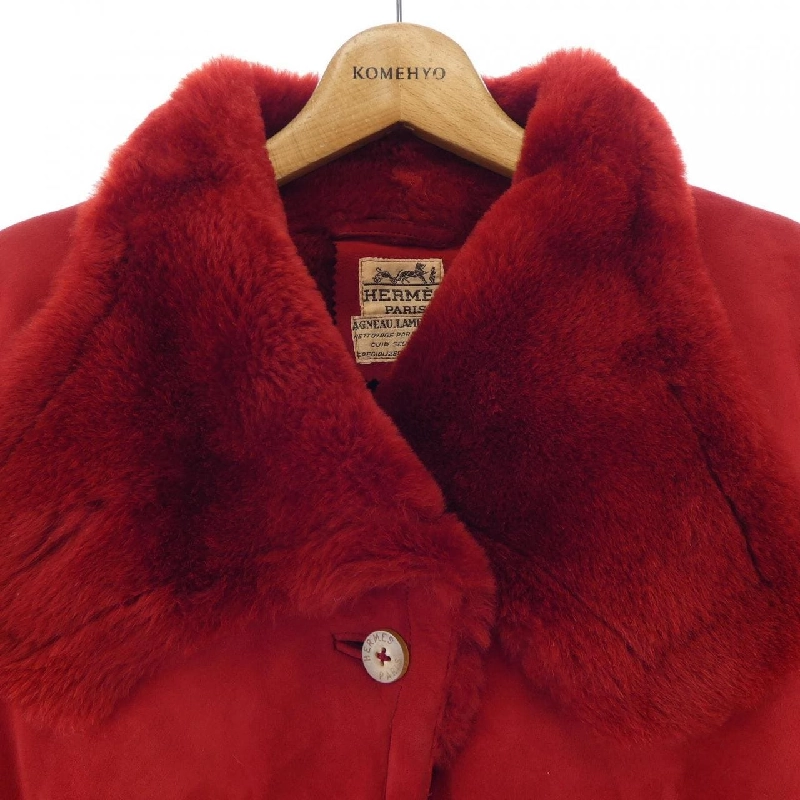 【Mã giảm giá】【Cổ điển】Áo khoác lông cừu HERMES 636808