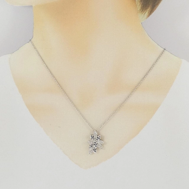 K18WG Dây chuyền kim cương 0.553CT - Hàng hiệu Authentic 860192