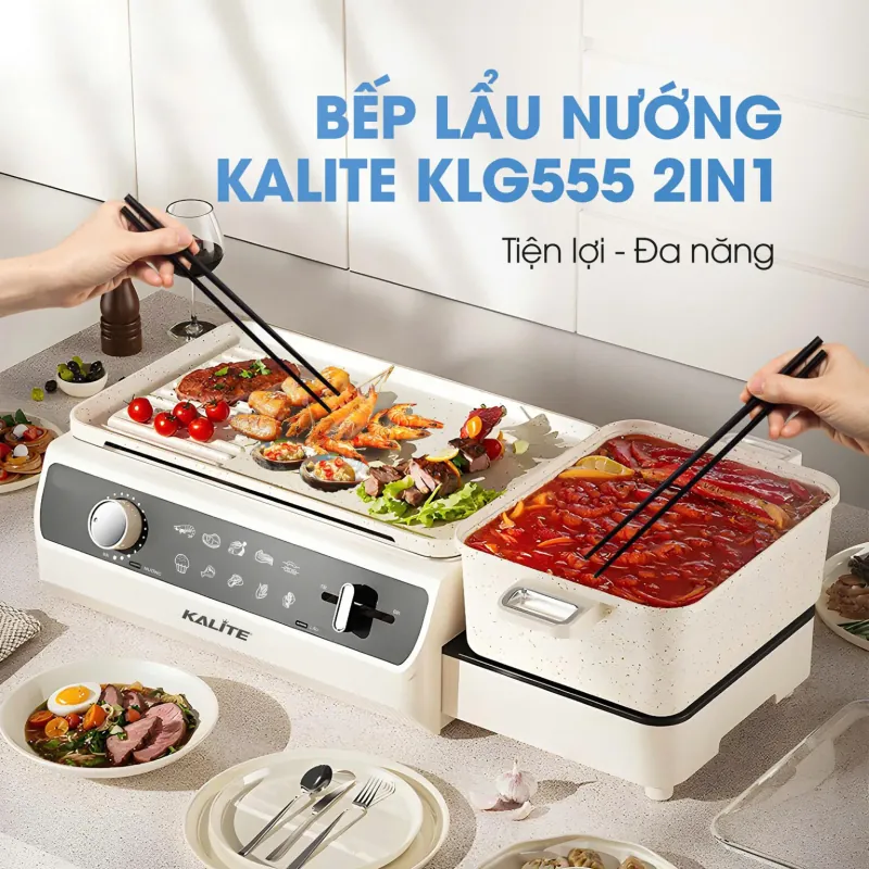 Kalite KLG555 – Nồi lẩu nướng 2in1 tiện lợi 780873