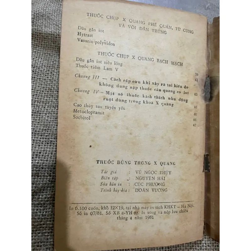 THUỐC DÙNG TRONG X QUANG - SÁCH Y KHOA 572868