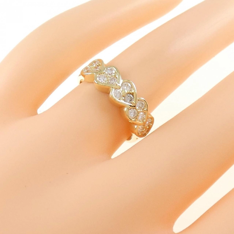 Nhẫn kim cương hình trái tim K18YG 0.50CT 670738