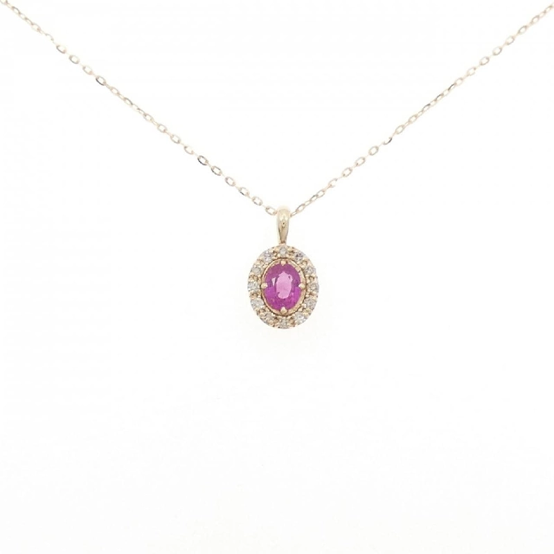 K10YG Ruby Necklace - Hàng hiệu Authentic 860483