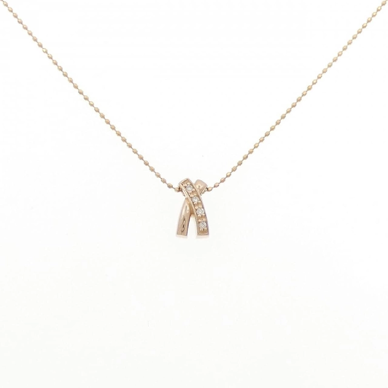 K18PG Dây chuyền kim cương 0.03CT - Hàng hiệu Chính hãng 860250