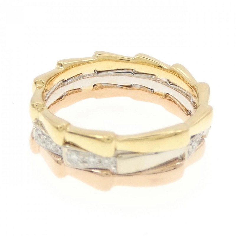 Nhẫn kim cương ba màu 750 0.30CT 673193