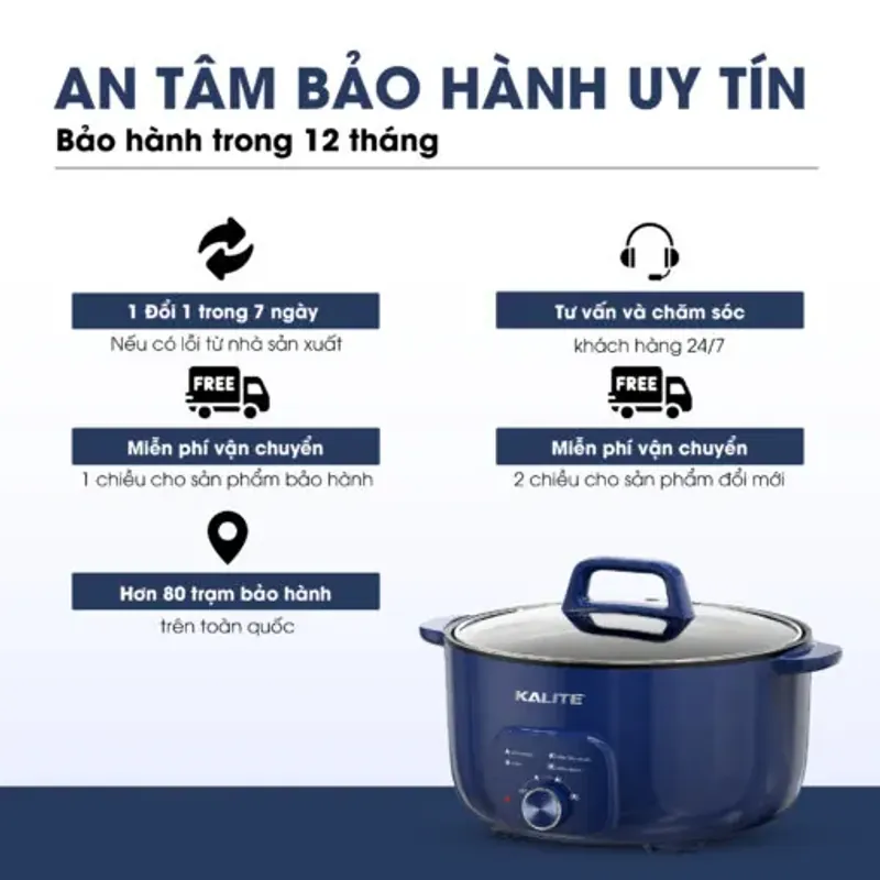 Nồi lẩu KALITE KL568 đa năng dung tích 6L 577567