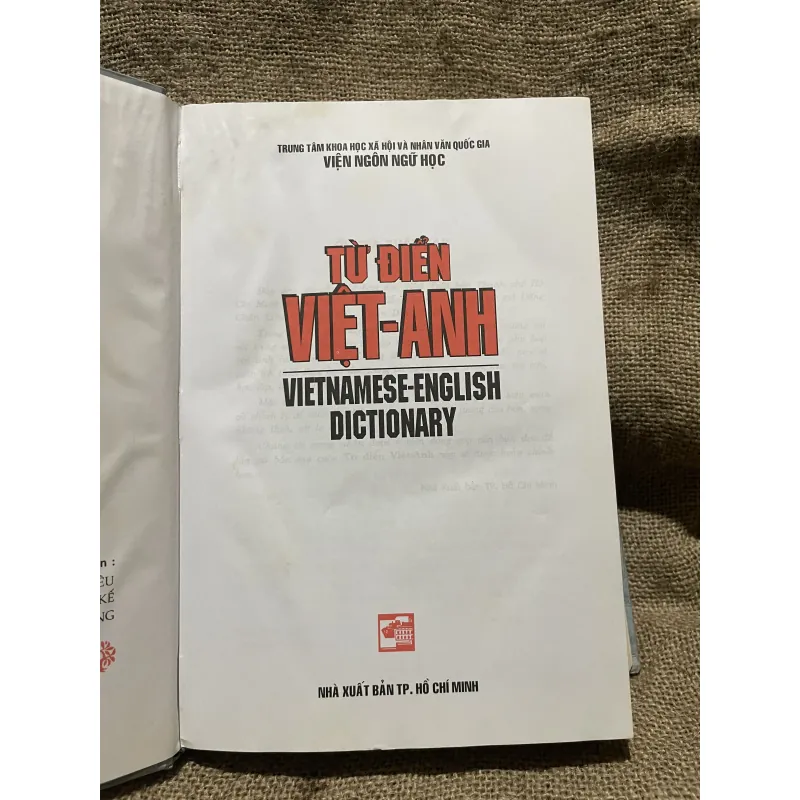 Từ điển Anh Việt- Viện Ngôn ngữ học  1000311