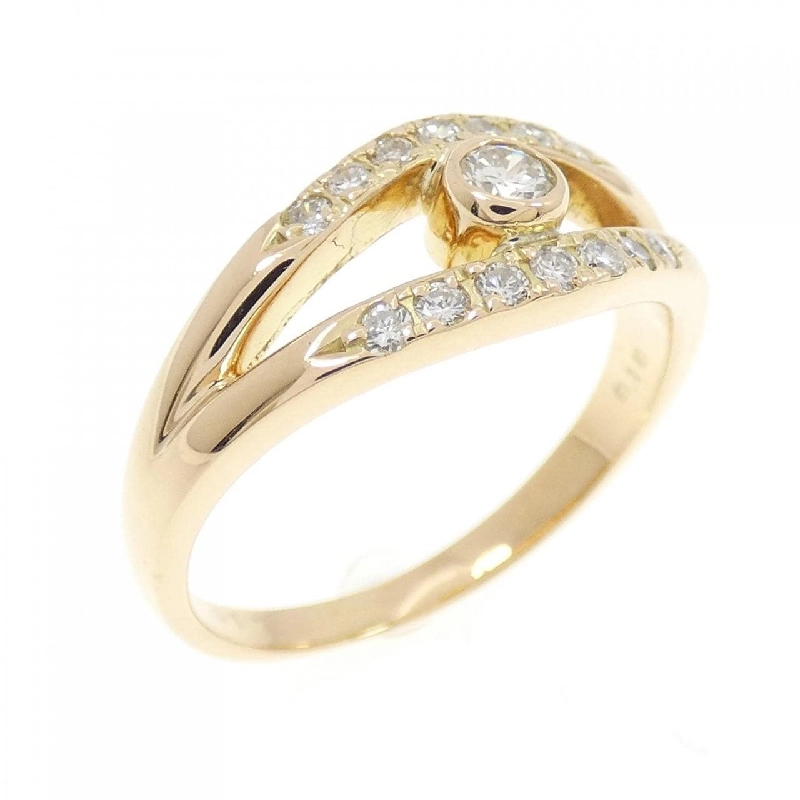 Nhẫn kim cương K18YG 0.10CT - Hàng hiệu Authentic 851741