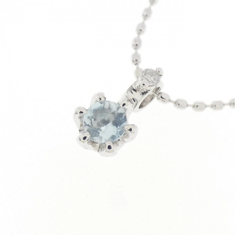 K10WG Aquamarine Necklace - Hàng hiệu Authentic 858947