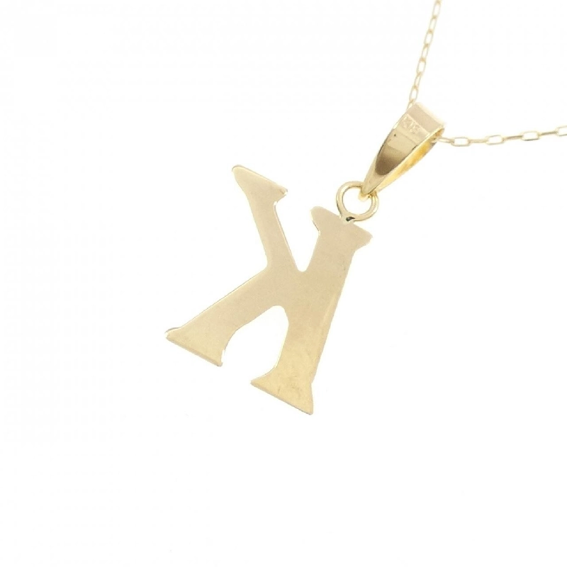 K18YG Chữ cái K Dây chuyền - Hàng hiệu Chính hãng 858922