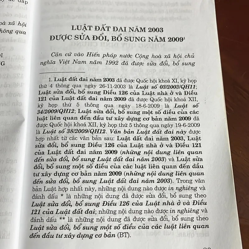 [luật - chính trị] Luật Đất đai 2003 (sửa đổi 2009) 720643