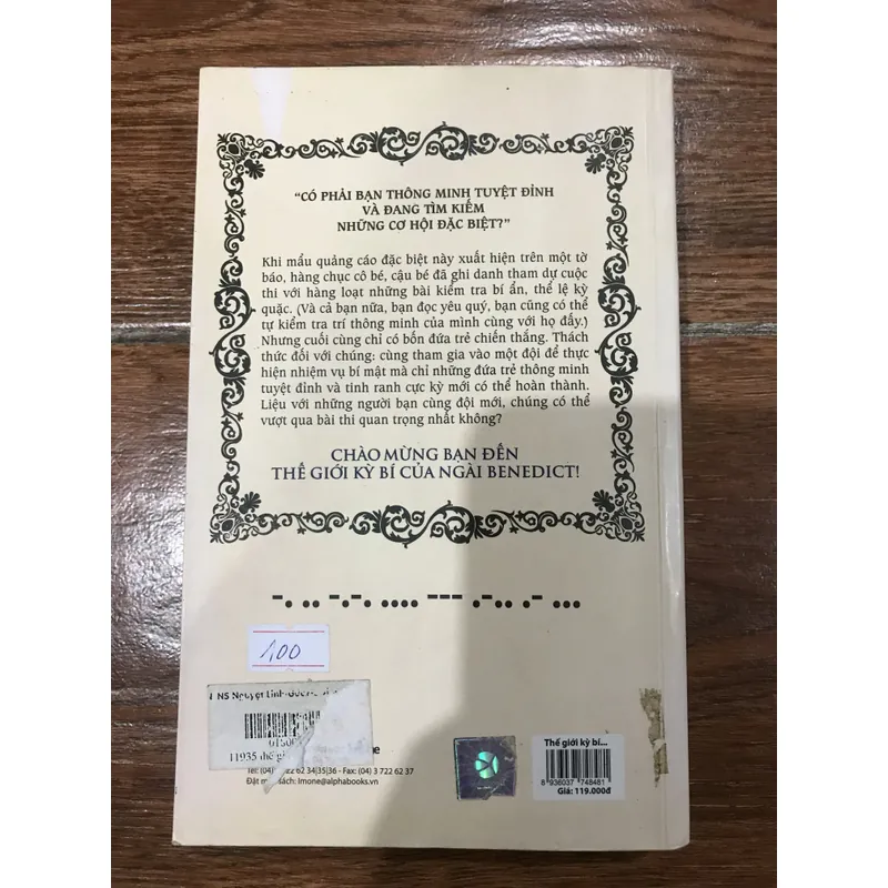 Thế Giới Kỳ Bí Của Ngài Benedict - Tập 1: Bút chì, Tẩy và người thắng cuộc - Trenton…k3 741015