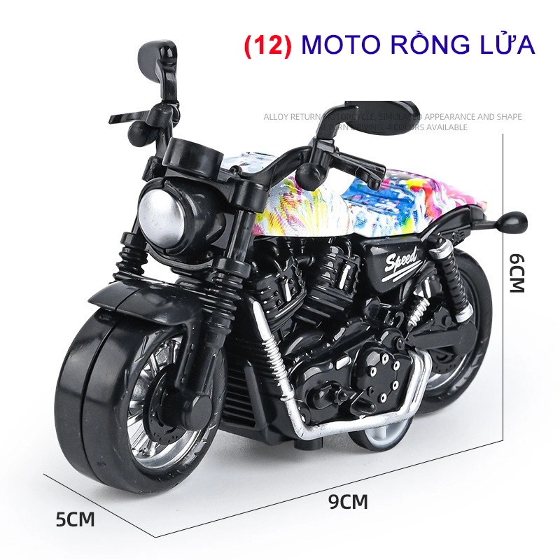 Xe Moto Rồng Lửa Nhiều màu | Đồ Chơi Dành Cho Bé iu Nhà Bạn. 304980