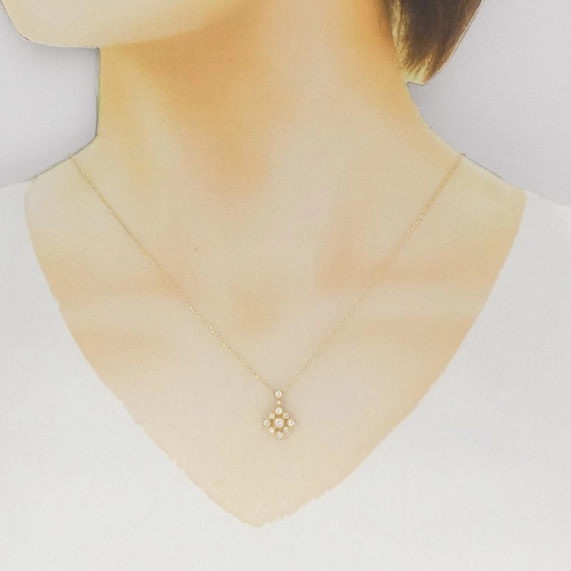 K18YG Dây chuyền kim cương 0.30CT - Hàng hiệu Chính hãng 859213