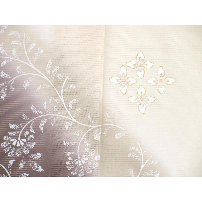 Áo kimono đơn lớp lưới thăm viếng, nhuộm bokeh chế tác Yūzen, kích thước rộng L - Hàng hiệu Authentic 875181