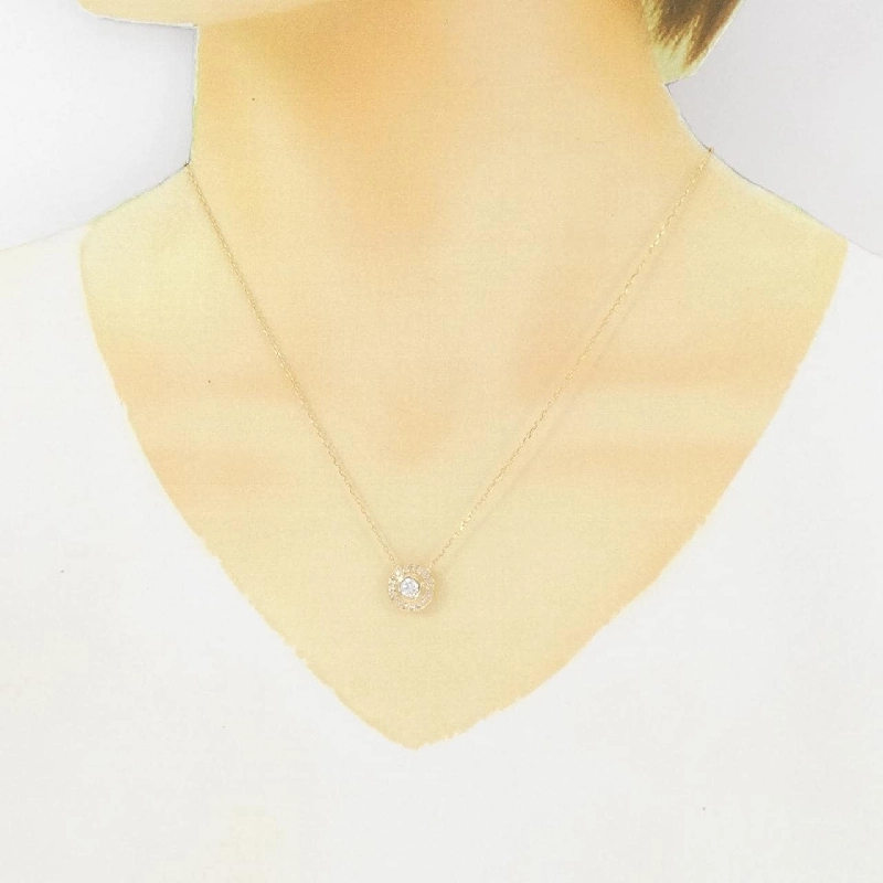 K18YG Dây chuyền kim cương 0.38CT - Hàng hiệu Chính hãng 867295