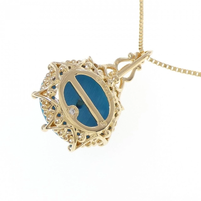 K18YG Đá màu Dây chuyền - Hàng hiệu Chính hãng 858257