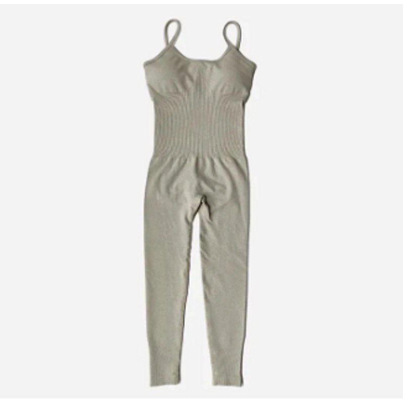 Jumpsuit đồ thể thao, tập Yoga, tập Gym, thoáng khí (Size M) - Màu Khaki 333947