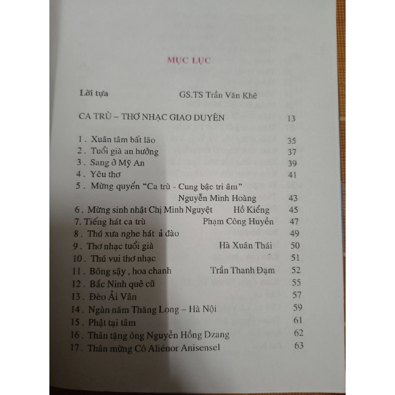 Ca trù thơ nhạc giao duyên - 2008 - 222 trang VĂN HỌC ANTQ1301 910017