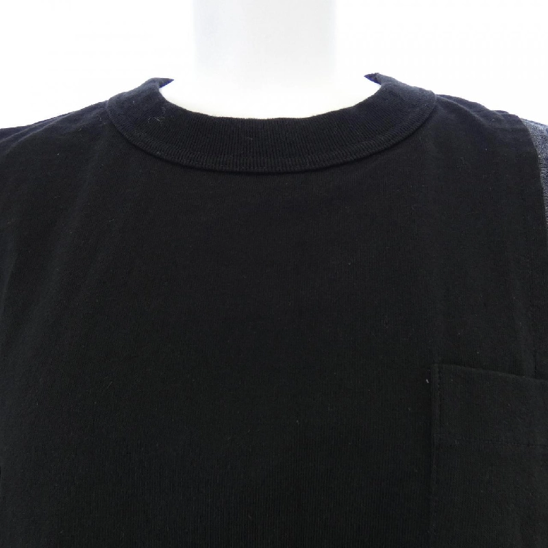 SACAI DUNGAREE COTTON JERSEY 25-08268 T-shirt - Hàng hiệu Authentic 775237