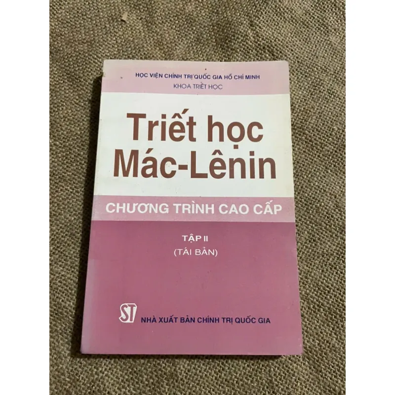 Triết hoc Mác-Lênin  CHƯƠNG TRÌNH CAO CẤP 571846