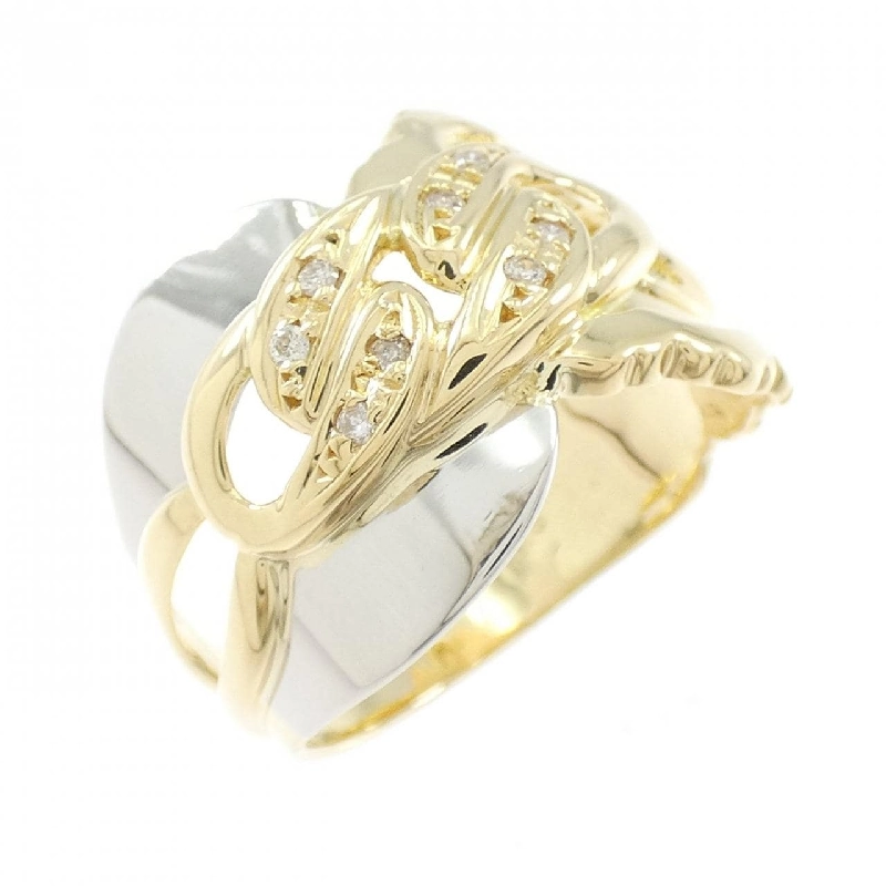 Nhẫn kim cương K18YG/PT900 0.05CT - Hàng hiệu Authentic 851215