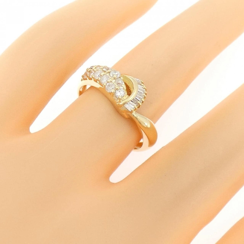 Nhẫn kim cương K18YG 0.81CT 667674