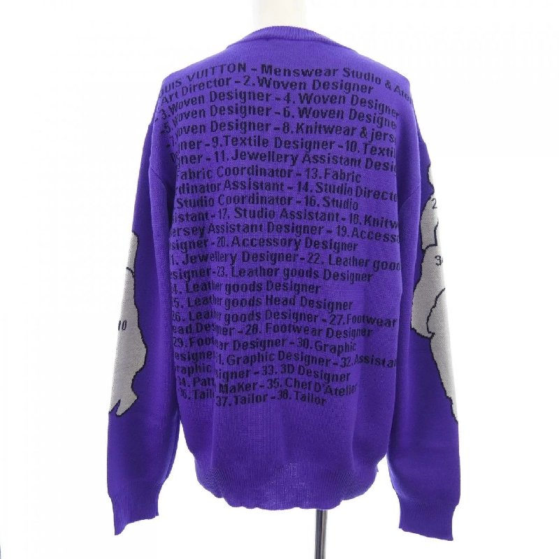 Louis Vuitton LOUIS VUITTON Studio Jacquard Crew Neck HNN93WZLL Áo len - Hàng hiệu Chính hãng 894036