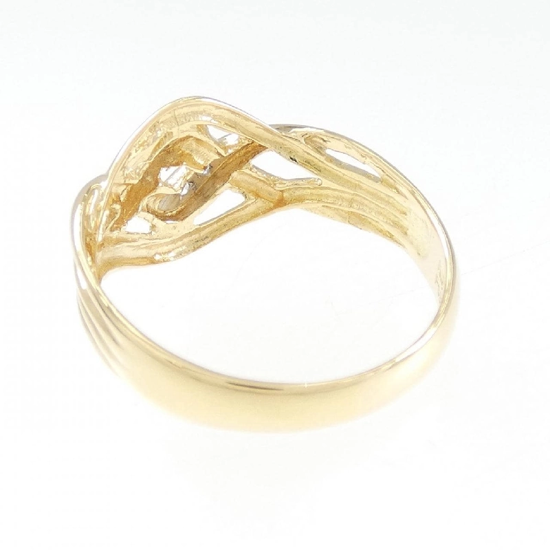 Nhẫn kim cương K18YG/PT900 0.033CT 671696