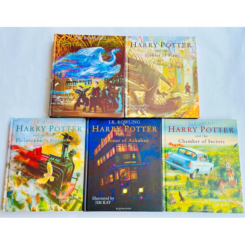 Bộ truyện Harry Potter 5 cuốn bìa cứng đẹp 461217