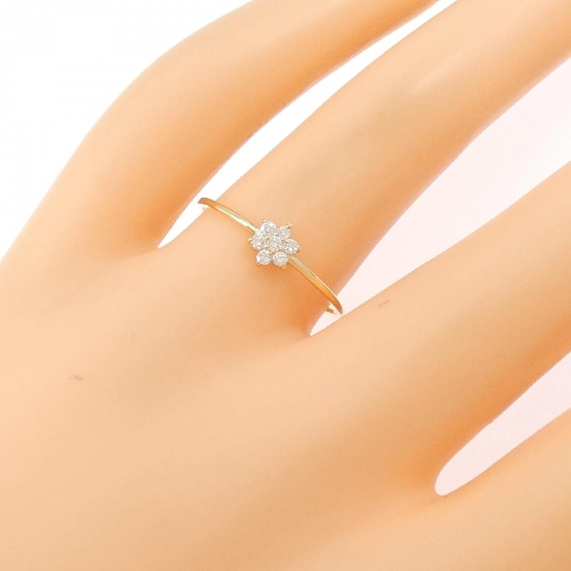 Nhẫn kim cương hoa K18YG 0.10CT - Hàng hiệu Authentic 851703