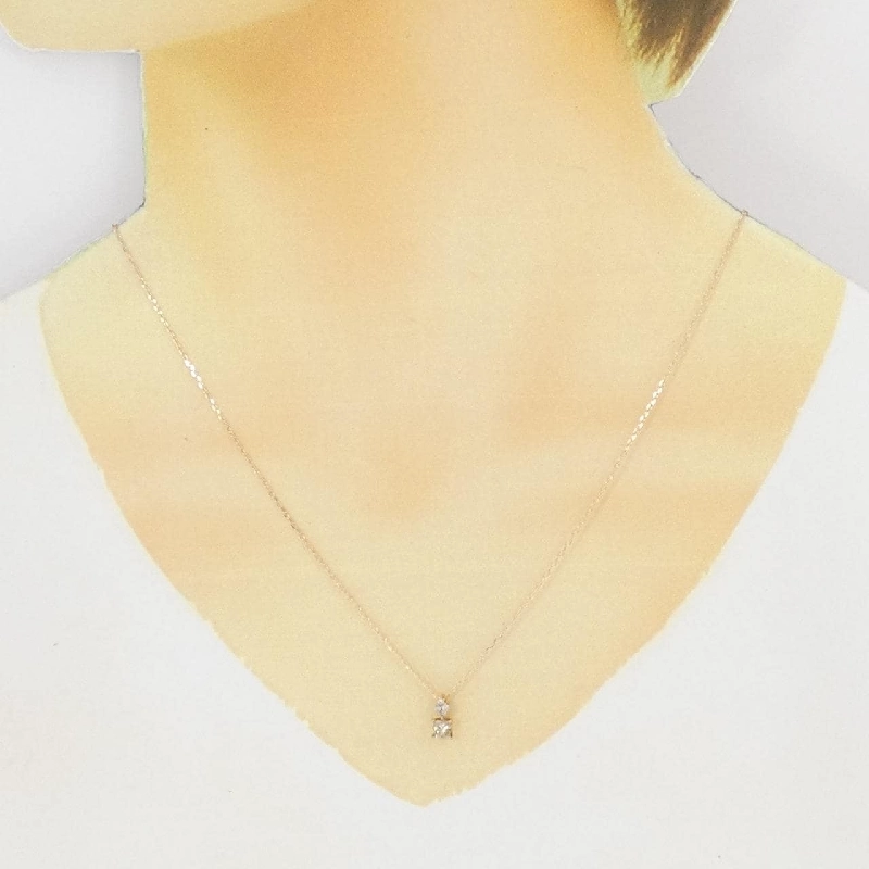 K18PG Dây chuyền kim cương 0.34CT - Hàng hiệu Chính hãng 862543