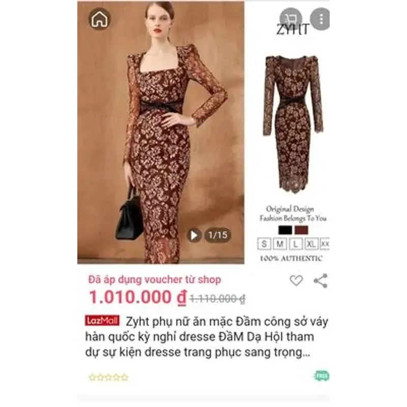 Đầm ren sang chảnh đi tiệc  664215