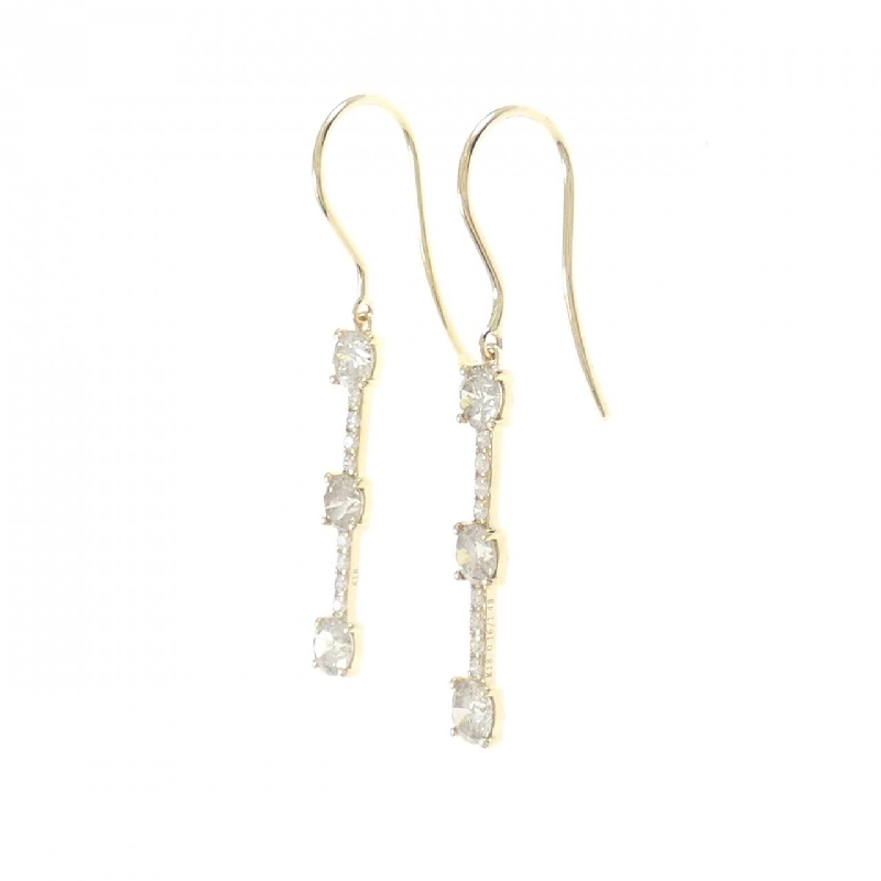 K18YG Bông tai kim cương 1.64CT - Hàng hiệu Chính hãng 871866