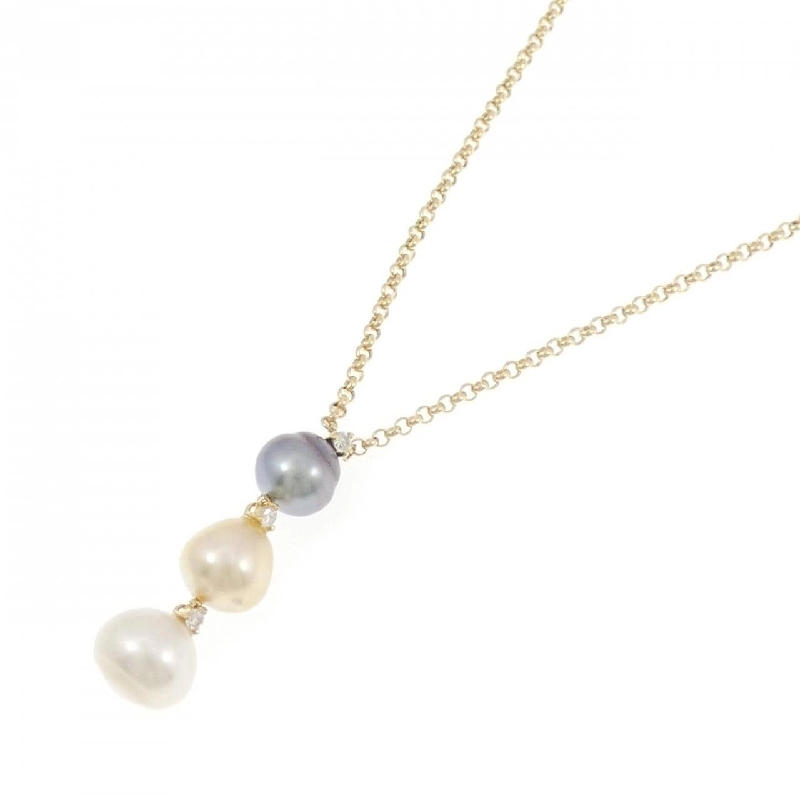 K18YG Ngọc trai Dây chuyền - Hàng hiệu Chính hãng 856984