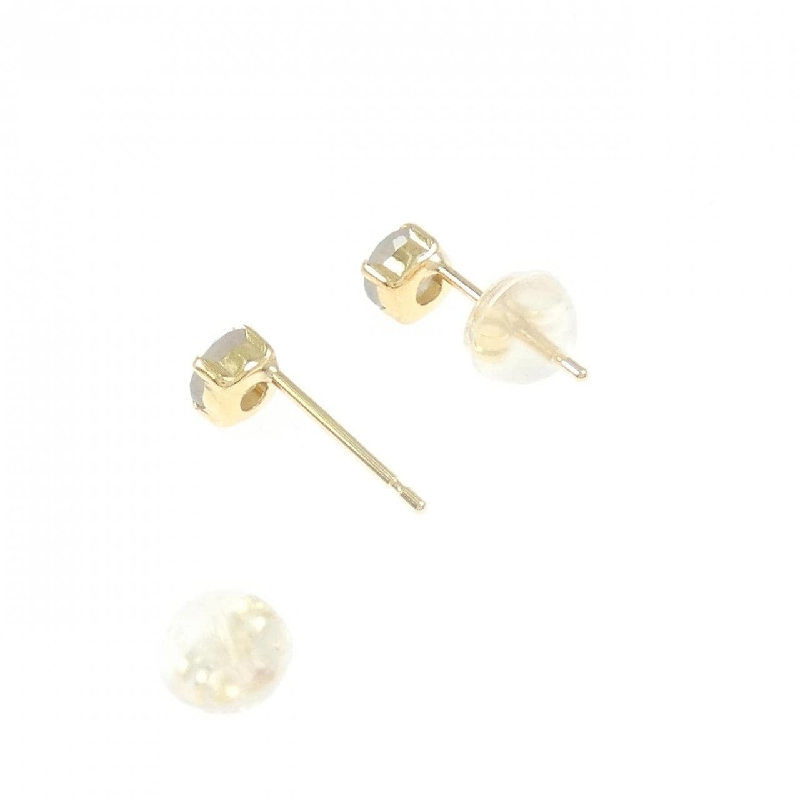 K18YG Đá mặt trăng Bông tai - Hàng hiệu Chính hãng 868588