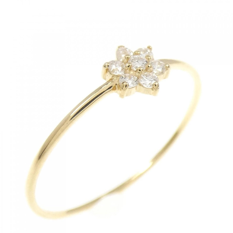 Nhẫn kim cương hoa K18YG 0.10CT - Hàng hiệu Chính hãng 848306