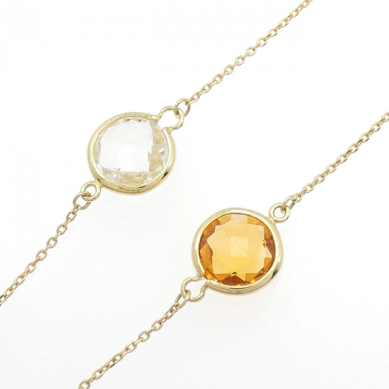 K18YG Đá màu Dây chuyền - Hàng hiệu Chính hãng 848154