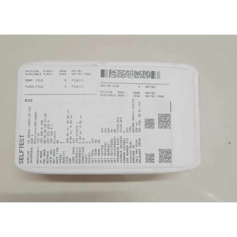 Máy in hóa đơn ZYWELL Zy909 màu trắng Còn Mới 90% 763251