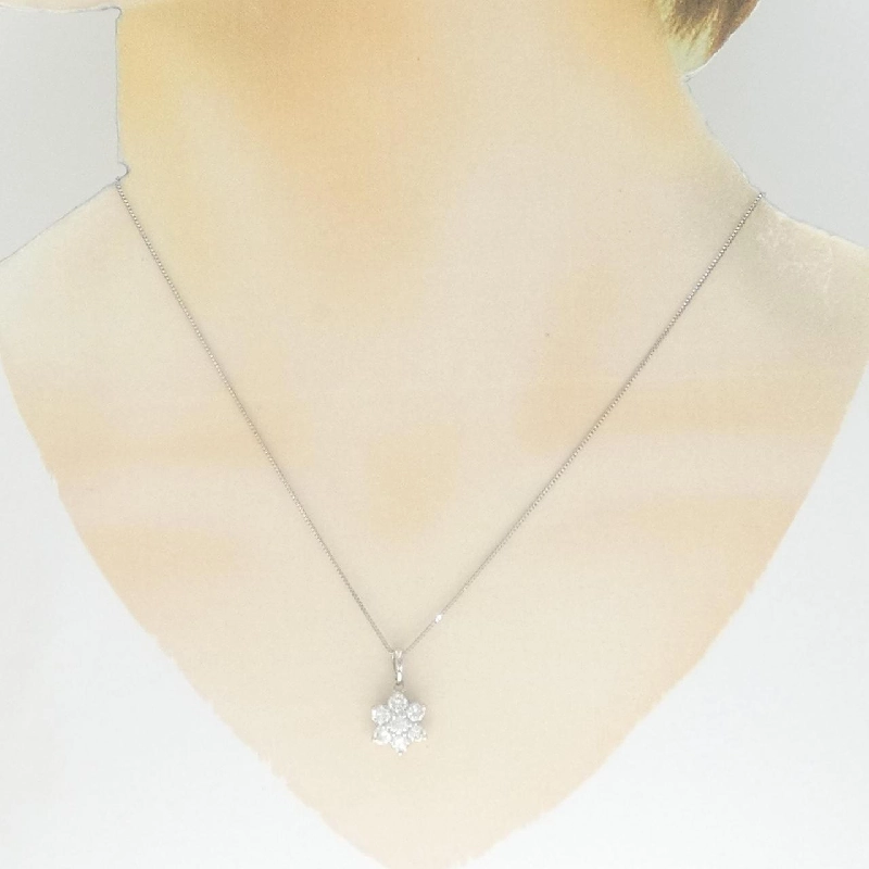 Dây chuyền kim cương hoa PT900/PT850 1.03CT - Hàng hiệu Chính hãng 861683